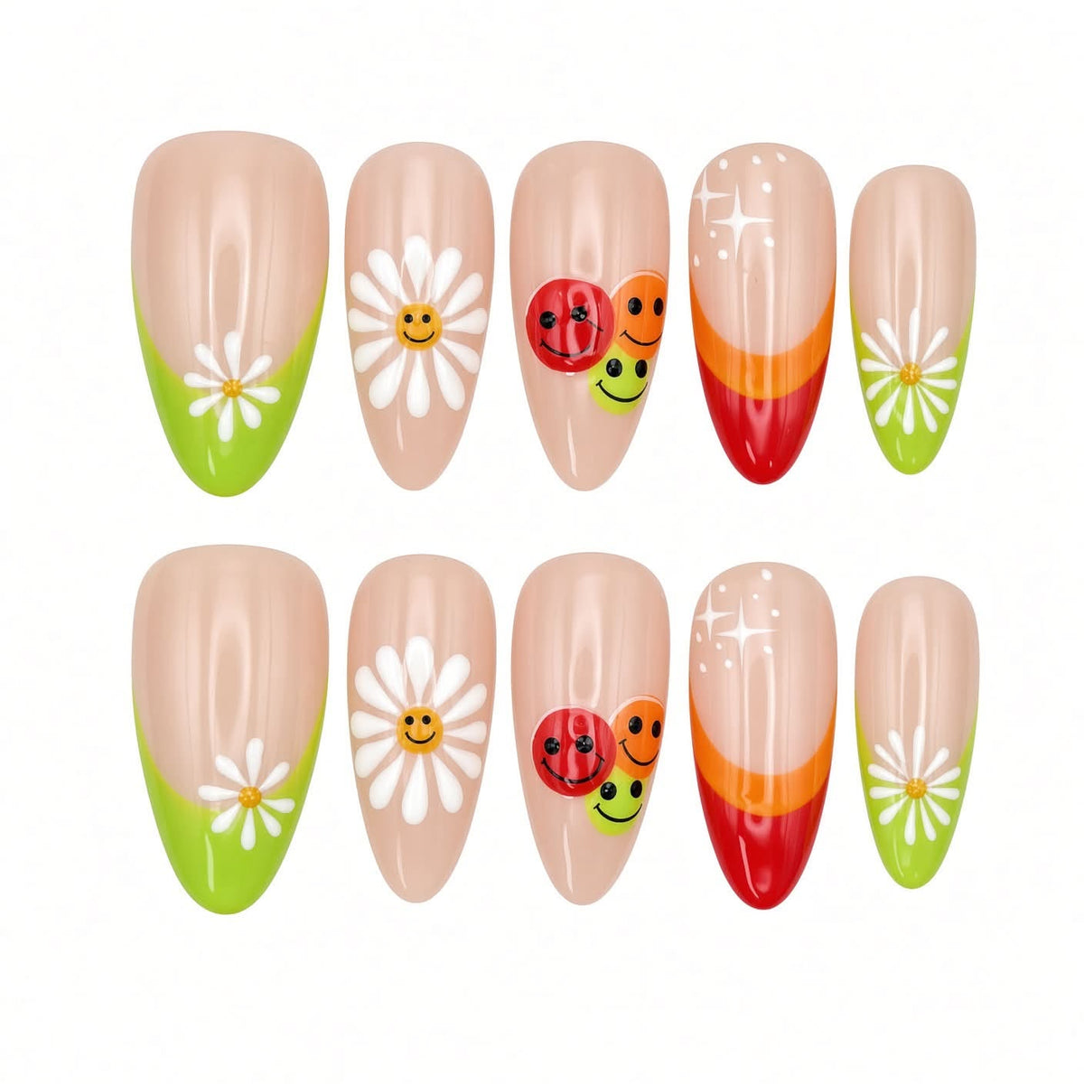 Rainbow Daisies